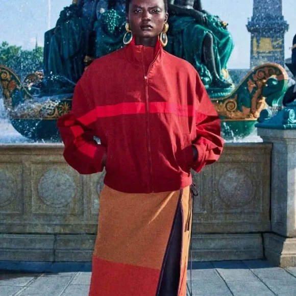 SAINT LAURENT JACKET IN COTTON COGNAC - Picture 5 of 17